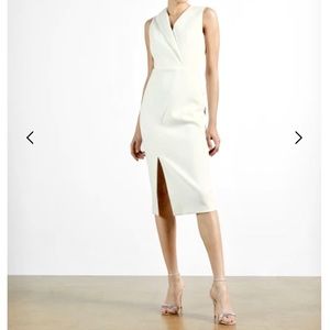 Ted Baker white bodycon dress